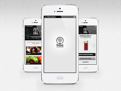 Mixtree Mobile booze site coming dwaiter loading mobile soon ui ux