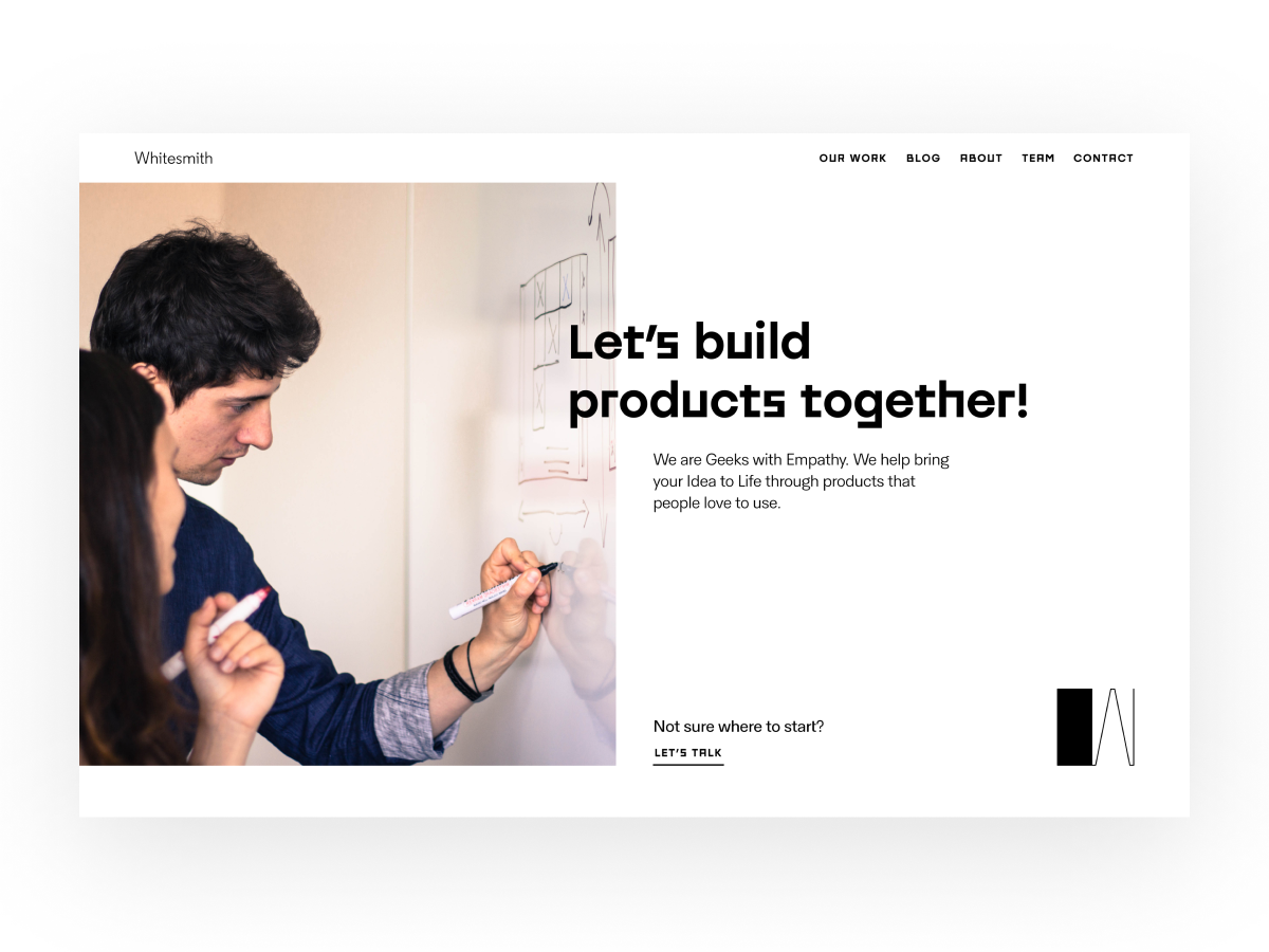 Mockup Landing Page Design By Whitesmith On Dribbble