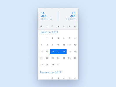 Snippet Calendar calendar design flat minimal snippet typography ui ux web website widget