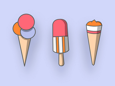 IconSeries #2 – Ice Cream Variants