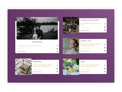 Wedding Platform, Profile Cards card design profile profilecard screendesign ui webdesign website wedding