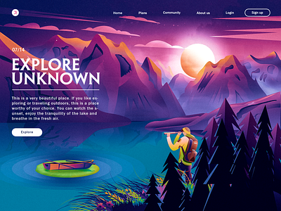 Explore unknown by Xin Yan on Dribbble