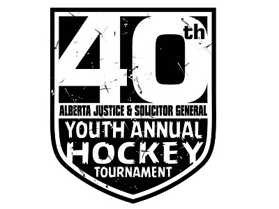 40th Annual Youth Hockey Tournament design hockey logo