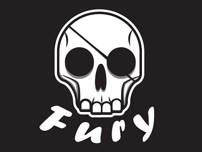 Fury logo design for fun logo marvel mattfontaine vector
