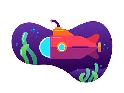 Submarine Illustration illustrator illustration
