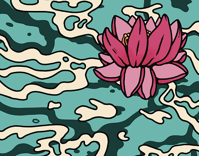 Floaty Flower flower graphic design illustration procreate