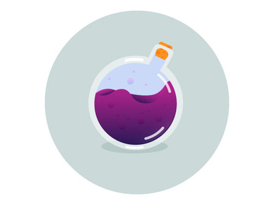 Potion Bottle design icon illustration vector