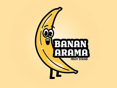 Banana Illustration illustration logo design vector