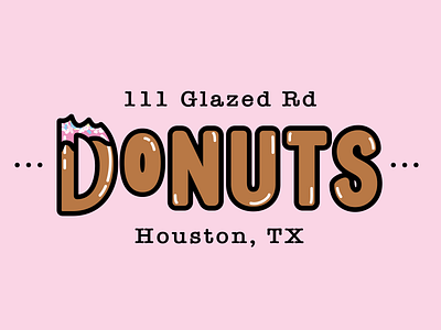 Donuts Logo design icon illustrator logo typography vector