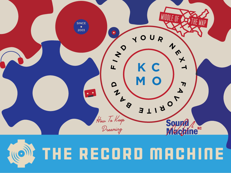 Record Machine Icon Collection middle of the map map cds gears cassettes sound waves headphones vinyl