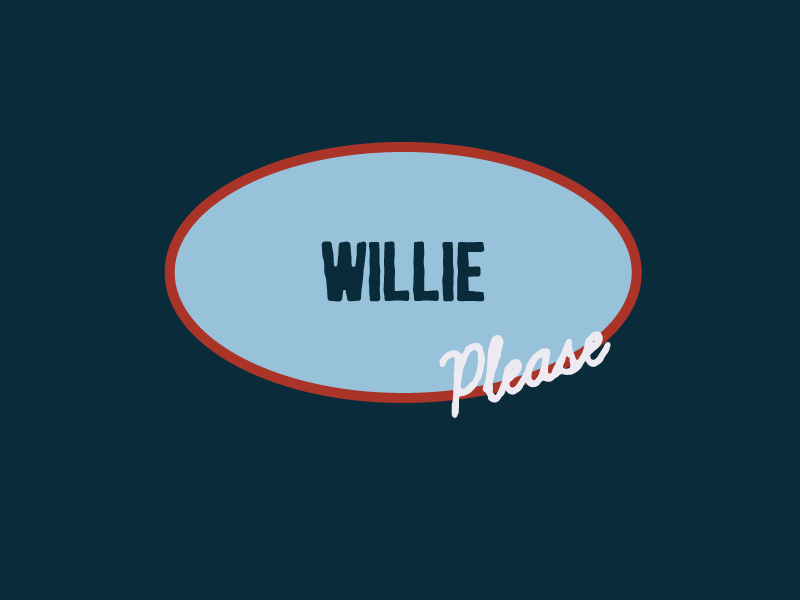 Willie Please Logo patch idea logo
