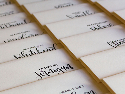 Hand Calligraphed Envelopes