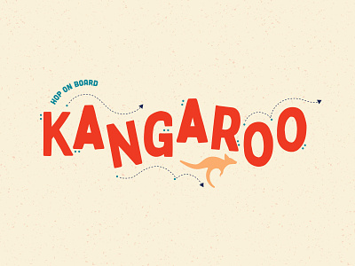 Kangaroo Branding amusement park animal australian branding classic cream design exciting fun icon pennsylvania red ride roller coaster theme park typography vintage