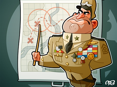 Board Game: General - 5 army board game card cartoon character design drawing game illustration jet military soldier