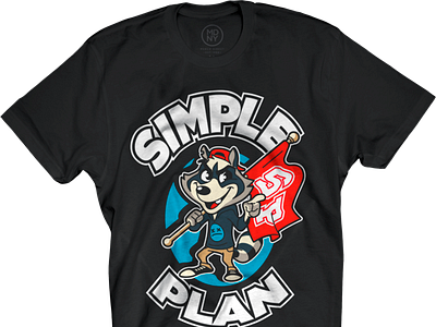 Simple Plan - Raccoon T-Shirt by Mathieu Beaulieu on Dribbble