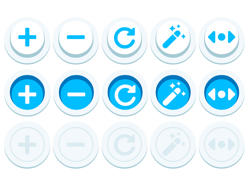 Clickable Buttons by Mathieu Beaulieu on Dribbble