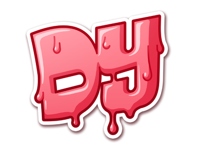 DansYeule (Logo #1) art candy graffiti logo pink