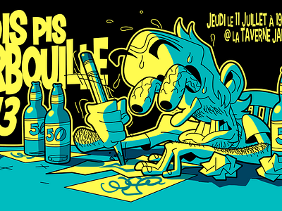 Drink n' Draw Flyer: Bois pis barbouille #13