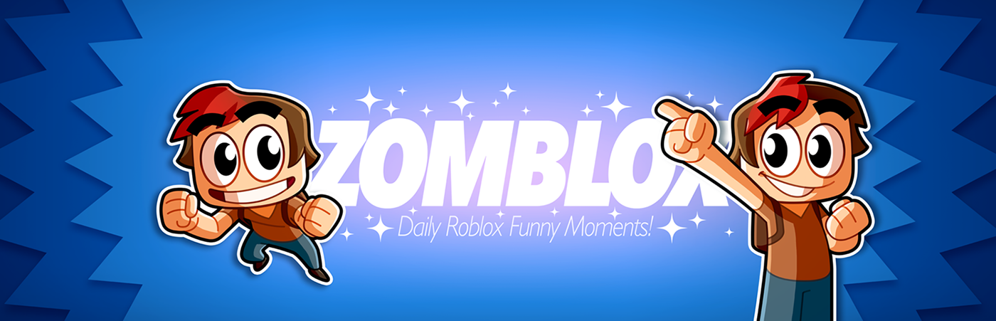 Youtube Channel Banner Zomblox By Mathieu Beaulieu On Dribbble - youtube roblox funny animations