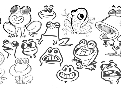 Flipover Frog - Frog Designs board game cartoon character character design design drawing frog game illustration sketch