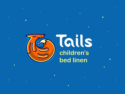 Tails 2 bed fox logo logodesign logotype night