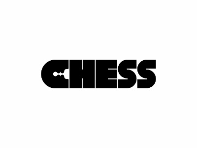 CHESS c chess logo logoconcept negativespace