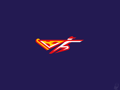 Superman-pizza delivery logo pizza raincoat sp superman supermanpizza superpizza