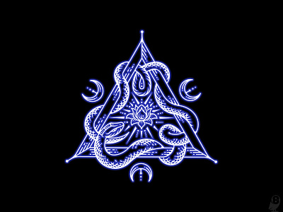 Pariyesati esoteric esotericism illustration lotus sacrament snake symbolism triangular