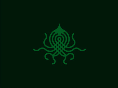 Octopus logo concentration exlibris knot limitingconcentration loop mollusk neoheraldry nine octopus octopuslogo