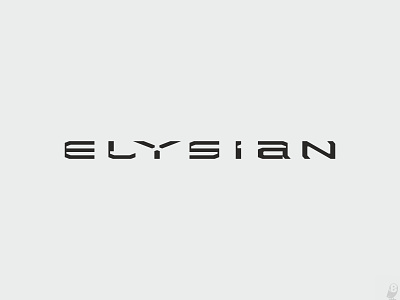 ELYSIAN font logo logotype wear