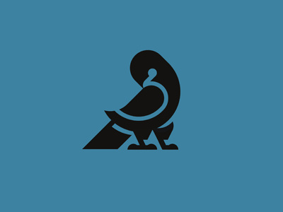 pigeon-9 9 bird logo nine pigeon