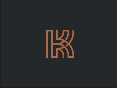 hk monogram font k logo monogram neomodern