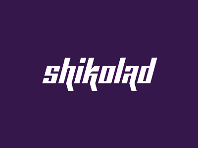 Shikolad agency font lettering logo studio