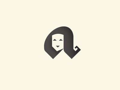 Anna Logo anna face font logo portrait type