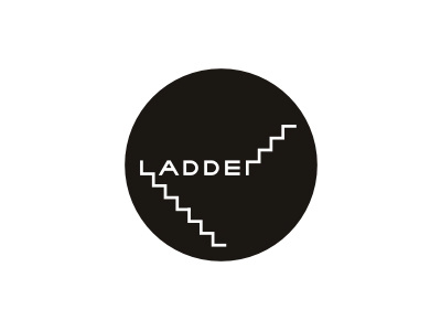 Ladder Logotype concept ladder logo