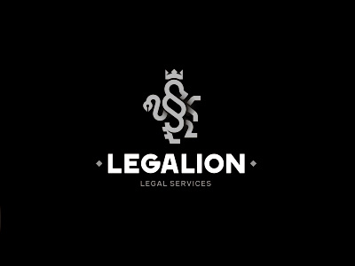 Legalion legal lion logo mark paragraph