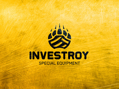 INVESTROY equipment logo mark paw trace truck