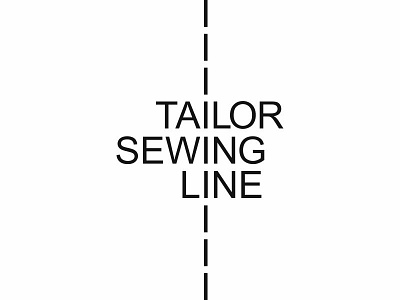 Tailor sewing line logoconcept sewing tailor thread