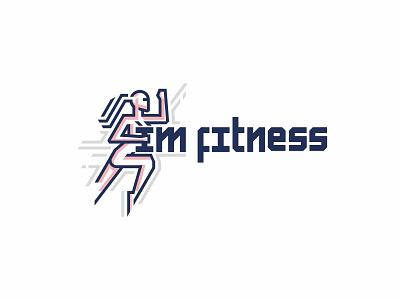 im fitness fitness i letter logos sport trainer