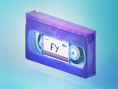 RETRO VHS 3d 3d model cinema4d isometric retro tape