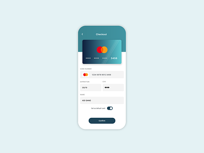Daily UI #002 Credit Card Checkout dailyui design ui
