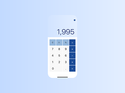 Daily UI #004 Calculator dailyui design ui