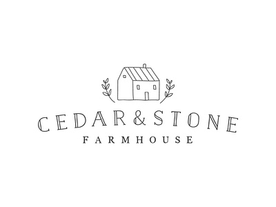 Logo Design: Cedar And Stone Farmhouse
