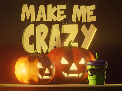 Halloween 3D Blender art direction artwork blender blender3d creative halloween illustration