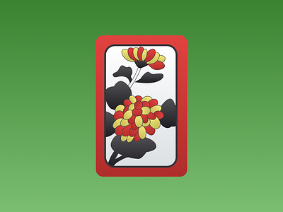 September Pi 9월 chrysanthemum go stop hanafuda hwatu illustration pi september 고스톱 국화 피 화투