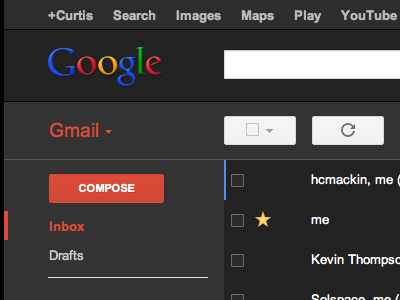 Gmail Theme dark gmail theme