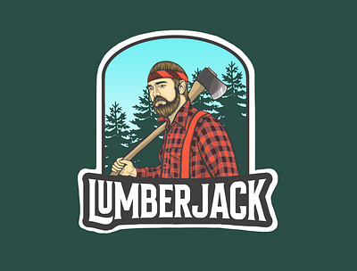 Lumberjack branding clothing custom design graphic design illustration logo lumber lumberjack people typeface typography ui vector