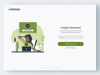 Simplified Password Reset & Recovery for PayPad