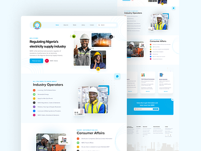 Redesigned Landing Page for NERC