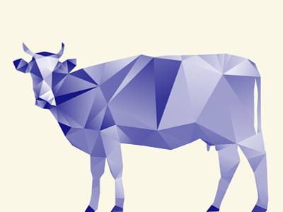Geometric cow art cow dairyproducts design geometic geometric art geometry illustraion logo logotype